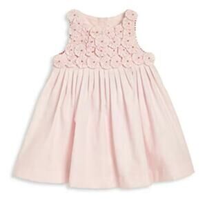 Tartine et Chocolat Pink Flower Emboridered Dress Size 3M